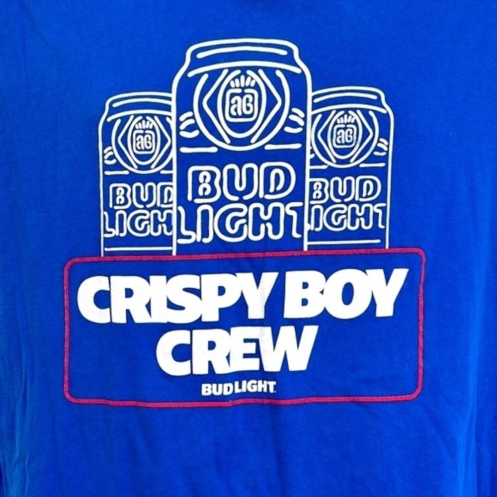 Bud Light - Crispy Boy Crew Beer Can Graphic Short Sleeve T Size Medium - Picture 3 of 9